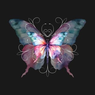 Enchanting Butterfly Watercolor Art Print T-Shirt