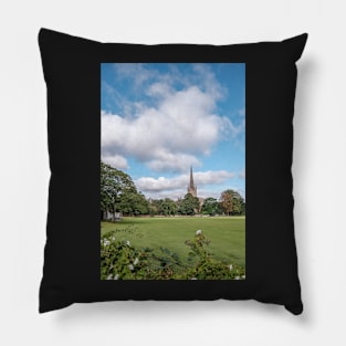 Medieval cathedral in the city of Norwich Pillow