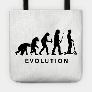 Evolution of man electric scooter Tote