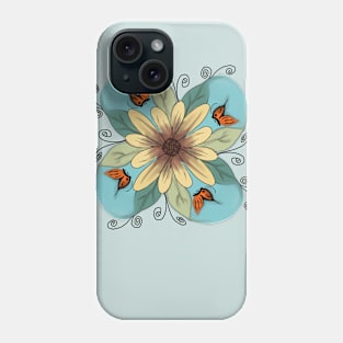 Butterfly flower Phone Case