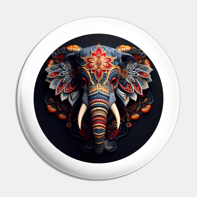 Mandala - Elephant 6 Pin by aleibanez