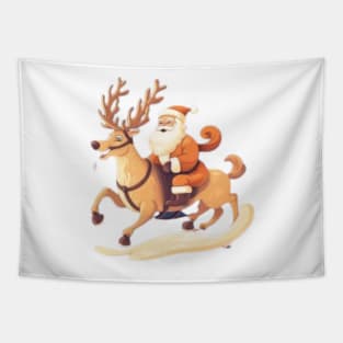 Happy Santa Claus Tapestry