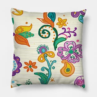 Kids Flowers and Imagination Pillow