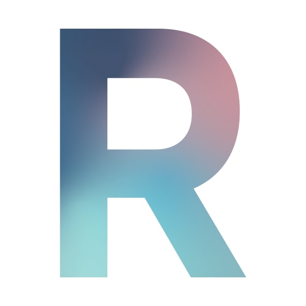 Gradient Letter R Initial Alphabet by murialbezanson