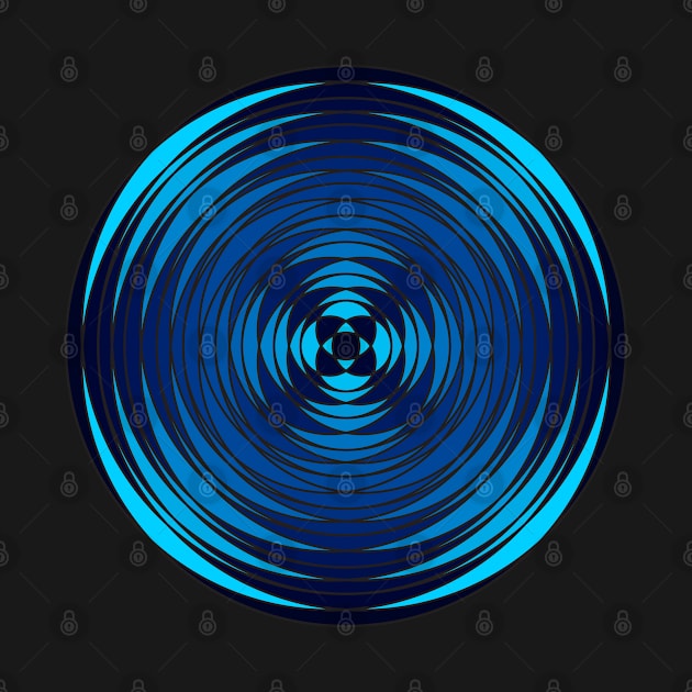 Fuzzy Circular Logic Blue 5 by The Knotty Works