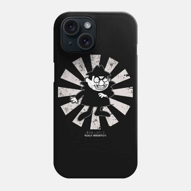 Boris Badenov Retro Japanese The Bullwinkle Show Phone Case by Nova5