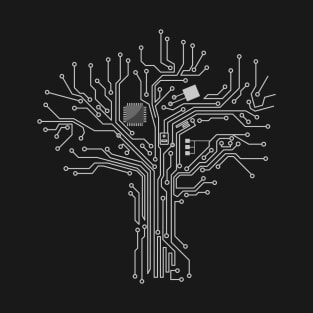 Electronics Circuit PCB Tracelines T-Shirt