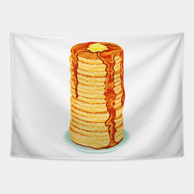 Tall Stack of Pancakes Tapestry by SWON Design