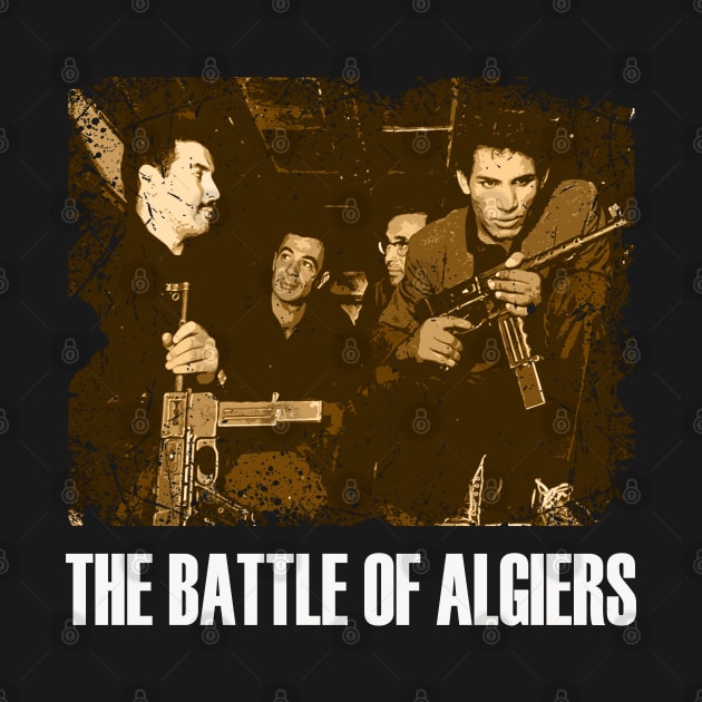 The City as a Battlefield Algiers Vintage Film Art Tee by Camping Addict