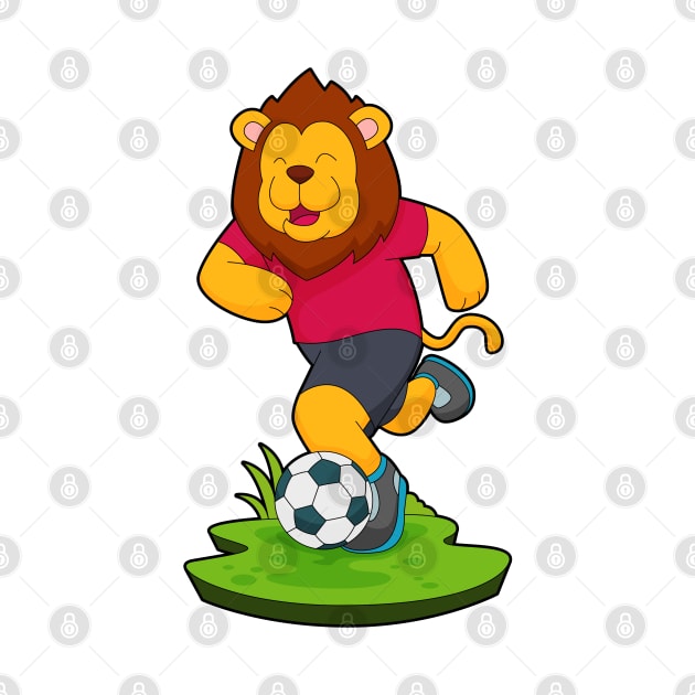 Lion Soccer player Soccer by Markus Schnabel