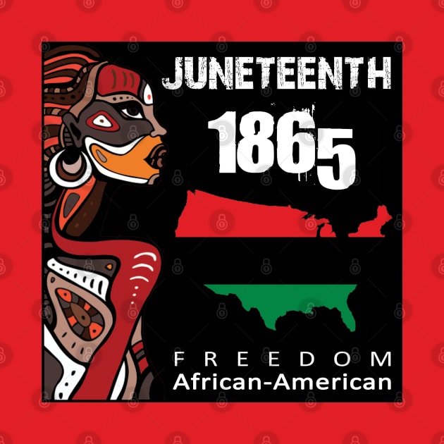 Juneteenth African American Flag Melanin Afro Artwork Women by Studio Hues