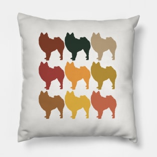 Pomeranians in Rainbow Colors Pillow