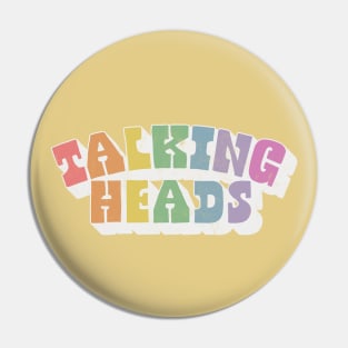 Talking Heads / Retro Style Fan Art Design Pin