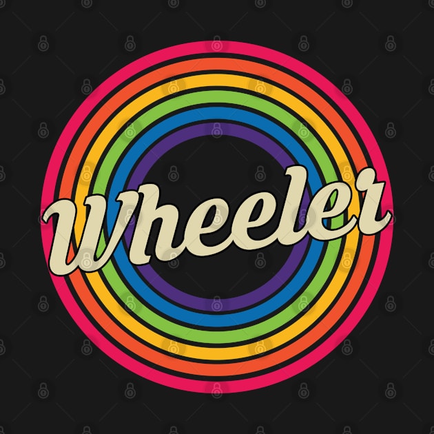 Wheeler - Retro Rainbow Style by MaydenArt