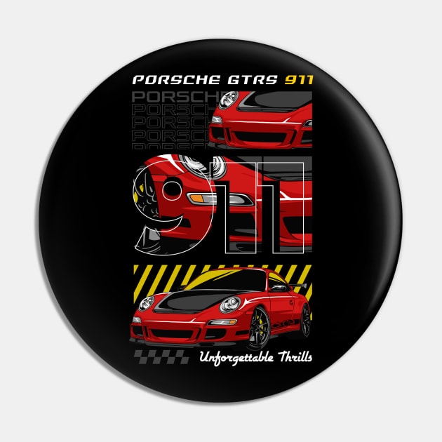 Porsche 911 GT3 RS Sports Car Pin by milatees