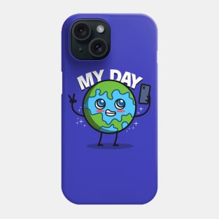 Cute Kawaii Earth Day Environmental Selfie Gen Z Meme Phone Case