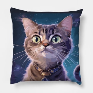 Cat in the Universe: Cosmic Whiskers Explored Pillow