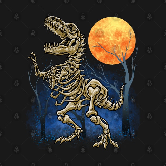 Dinosaur Fossil Skeleton by BDAZ