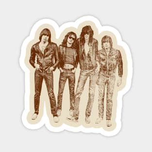 Ramones - Retro Vintage Sketches Magnet