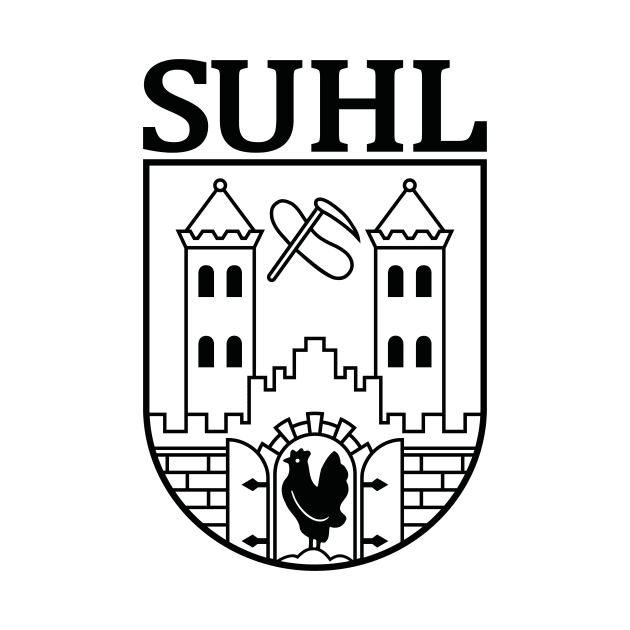 Suhl Coat of Arms (black) by GetThatCar