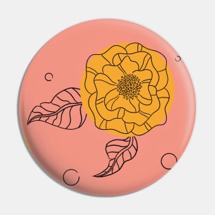 Sketchy Flowers Pin