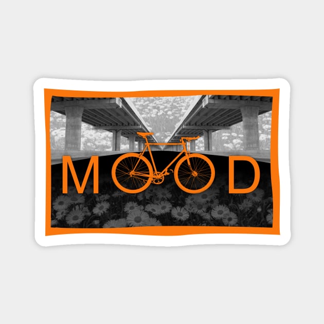 Urban Bike Ride Mood Magnet by NeddyBetty