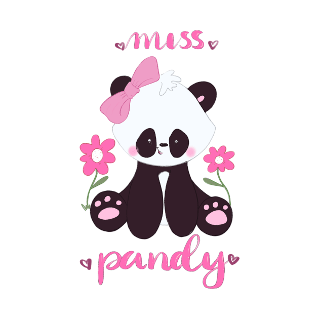 Miss Pandy - Cute Panda Design - Onesie Design- Onesies for Babies by Onyi