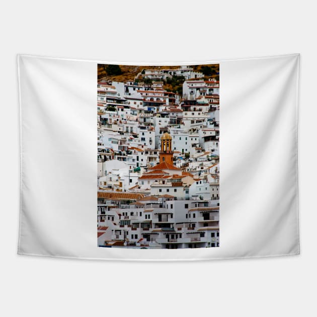 Competa Costa Del Sol Andalucia Spain Tapestry by Andy Evans Photos