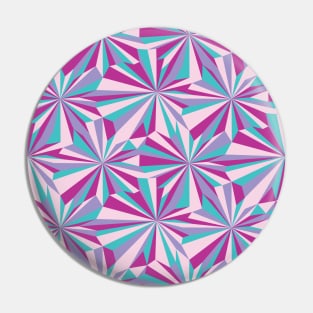 Retro Abstract Colorful Geometry Pin