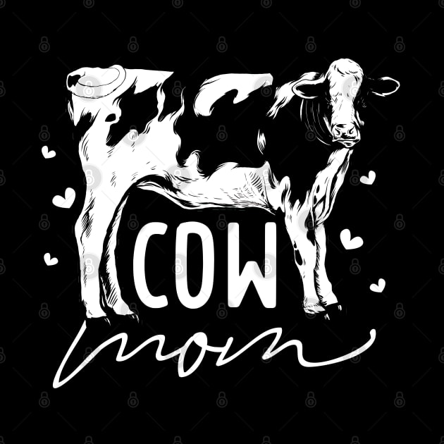 Cow lover - Cow Mom by Modern Medieval Design