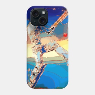 World Cup Cricket Batsman Lines Phone Case