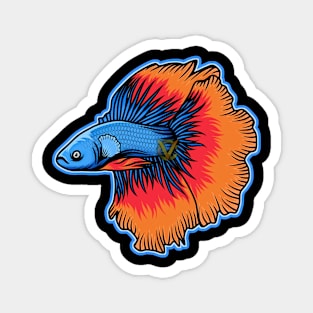 Veil Tail Siamese fighting fish Magnet