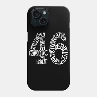 Joe Biden 2020 46 - My President in Retro Lettering Phone Case