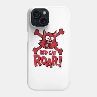 Red Cat Roar Phone Case