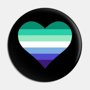 Gay/MLM Flag Heart Pin