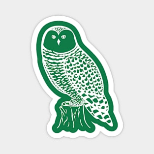 Snowy Owl - bird watchers nocturnal animal design Magnet