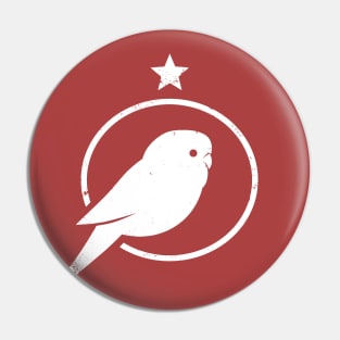 Budgie parrot, minimal design of Parakeet for bird lovers Pin