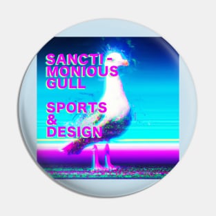 Sanctimonious Gull Sports & DesIgn logo Pin