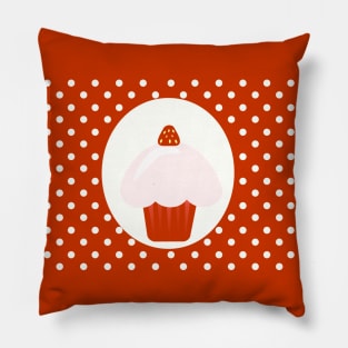 strawberry cupcake Pillow