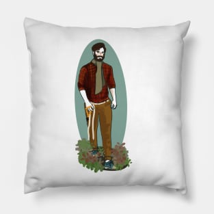 The Rosary Boxer in Autumn Pillow