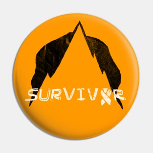 Cancer Survivor Mountain Pin