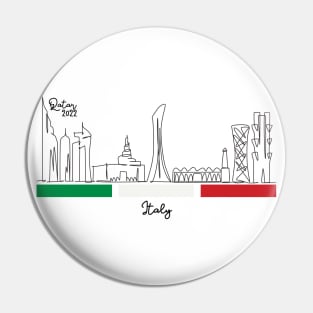 Doha Skyline - Qatar 2022 - Italy Pin