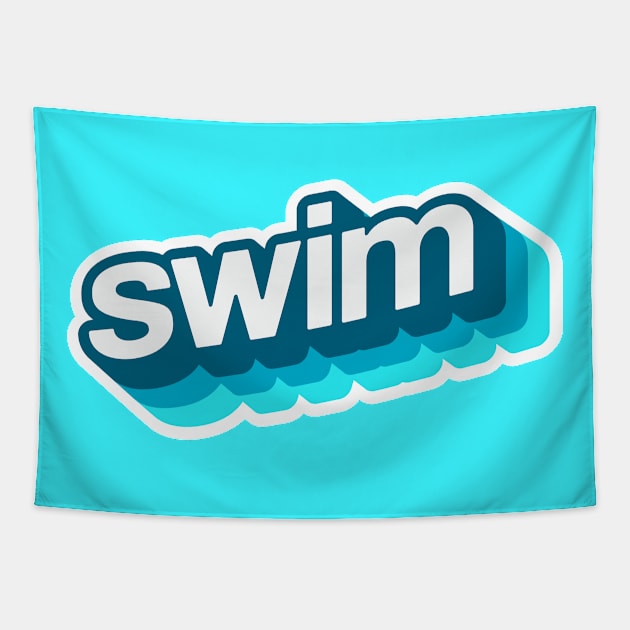 Swim Tapestry by MplusC