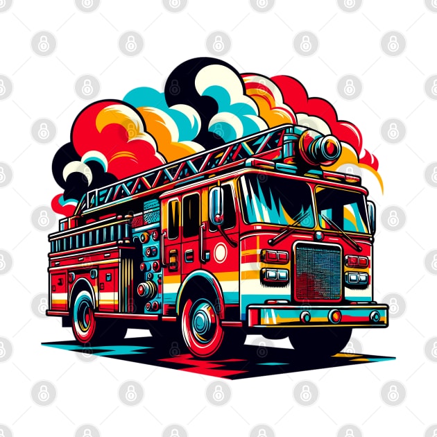 Fire Truck by Vehicles-Art