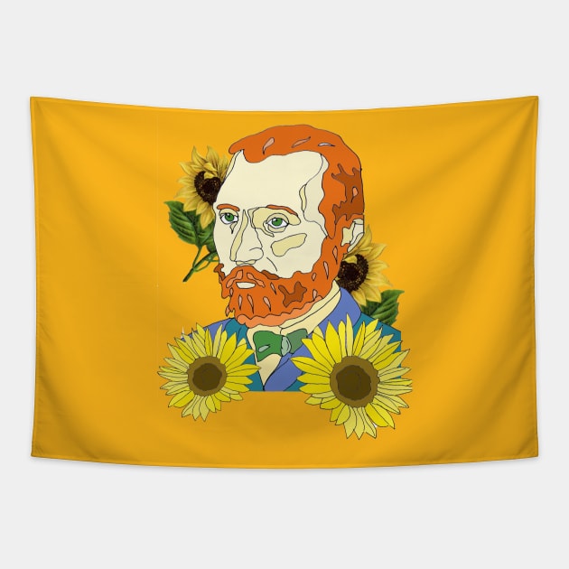 Vincent Van Gogh Tapestry by White B Gifts