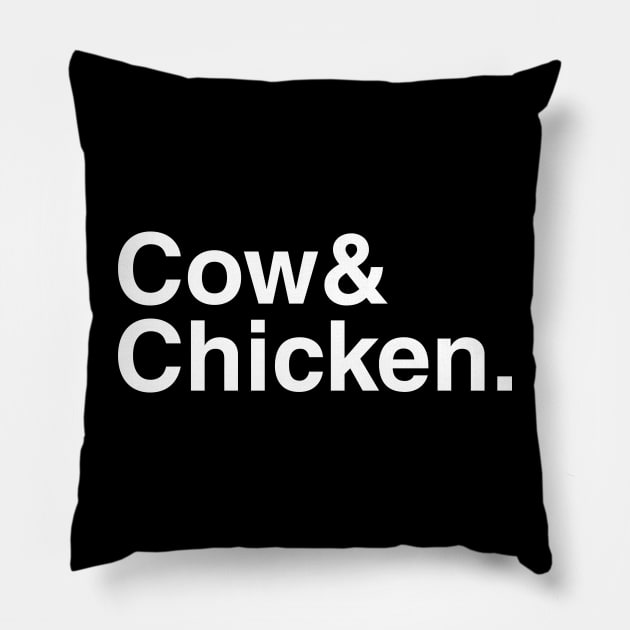 Cow & Chicken. Pillow by foozler