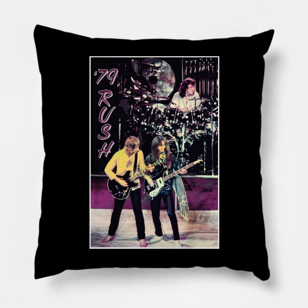 '79 Rush Concert Pillow by Concert Teez