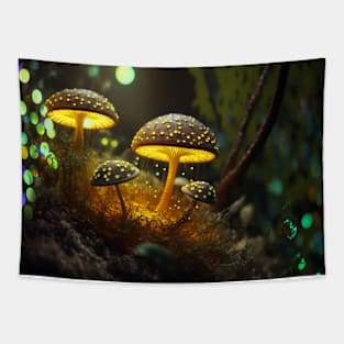 Glowing mushrooms 6 Tapestry