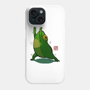 Yoga Frog Warrior Pose Phone Case