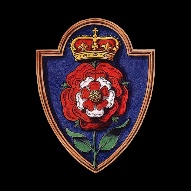 Catherine Howard Royal Badge Tudor Rose by Pixelchicken